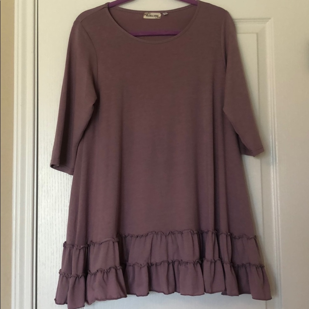 Lavender Boutique Ruffle Tunic